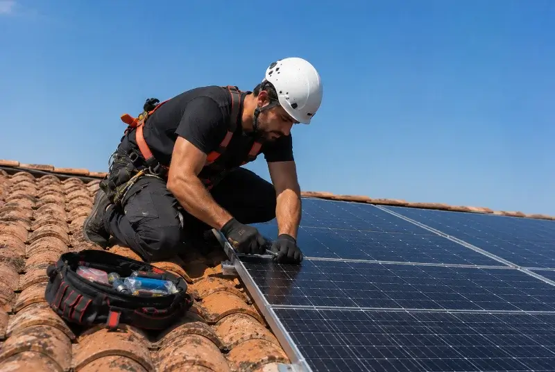 Maintenance et monitoring de panneaux solaires à Livers-Cazelles