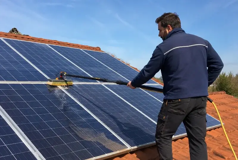 Nettoyage et entretien de panneaux solaires à Livers-Cazelles